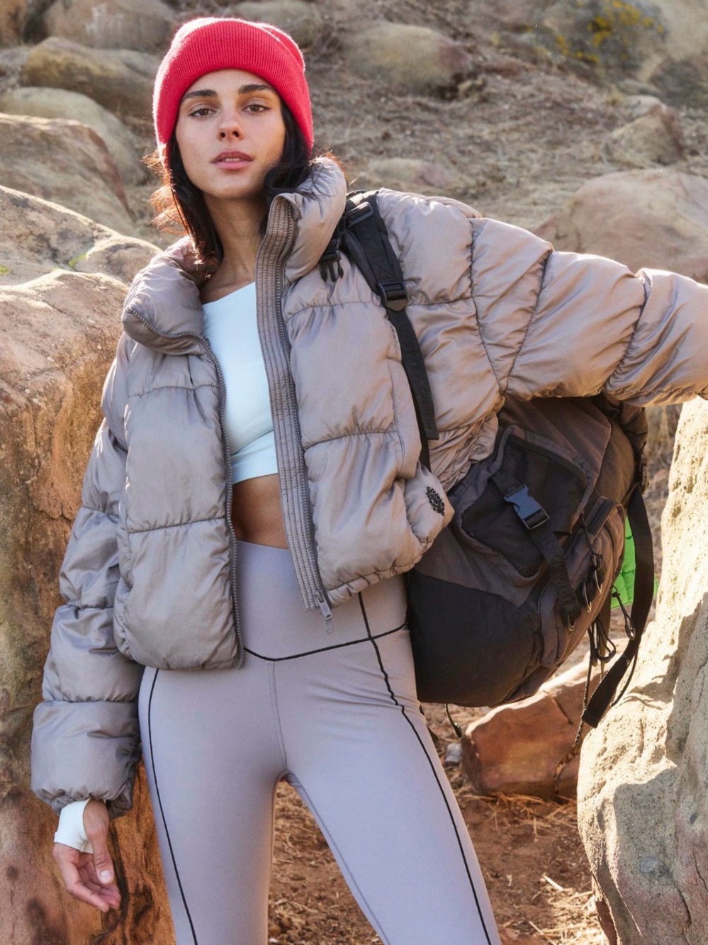 Free People In A Bubble Puffer Jacket